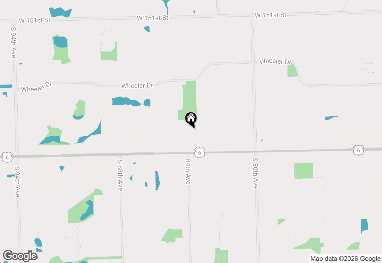 Map of 15713 Lake Hills Court #1N, Orland Park, IL 60462