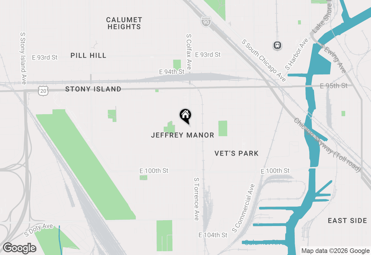 Map of 2556 E 97th Place, Chicago, IL 60617