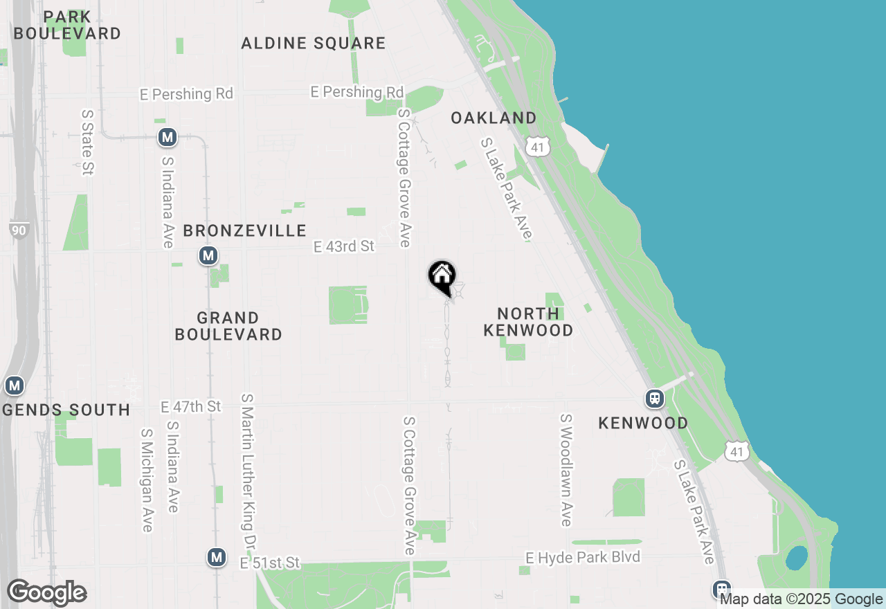 Map of 4444 South Drexel Boulevard