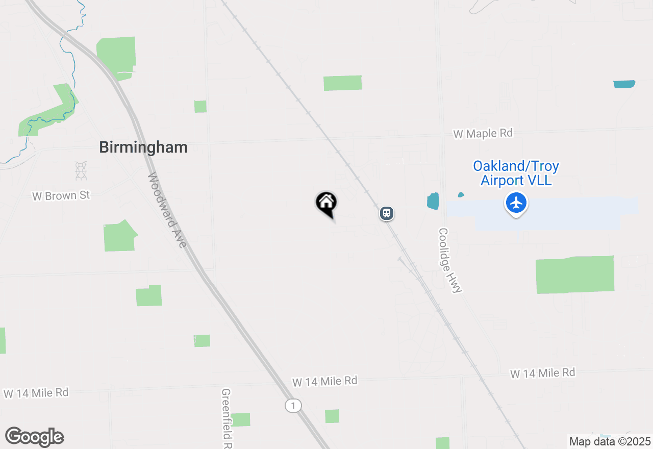 Map of 1993 Holland Street, Birmingham, MI 48009