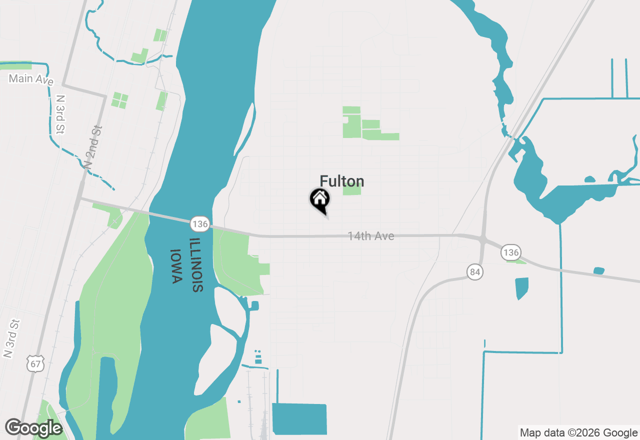 Map of 717 13th Avenue, Fulton, IL 61252