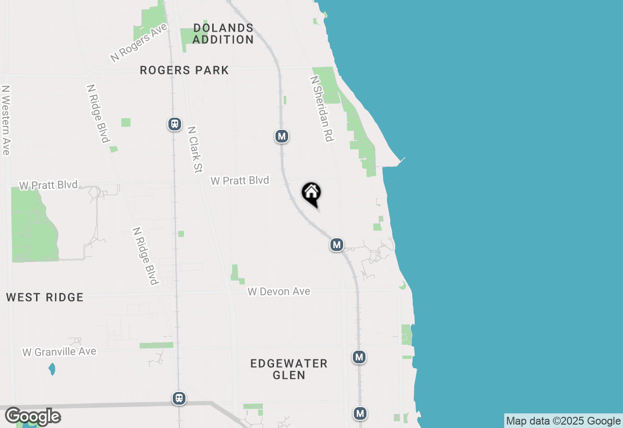 Map of 1263 W North Shore Avenue #2A, Chicago, IL 60626