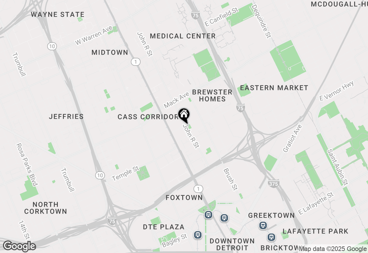 Map of 112 Watson Street #23, Detroit, MI 48201