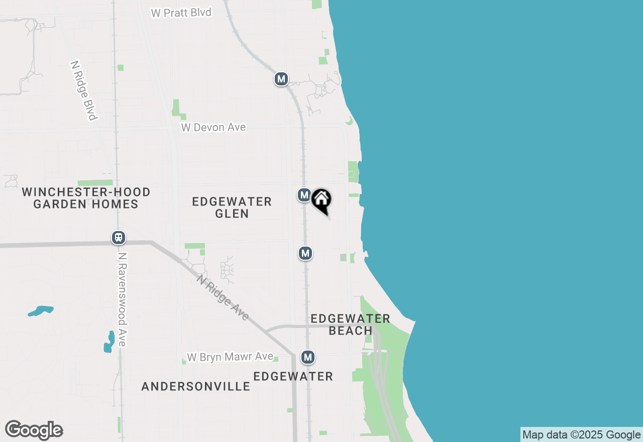 Map of 1067 W Glenlake Avenue #1, Chicago, IL 60660