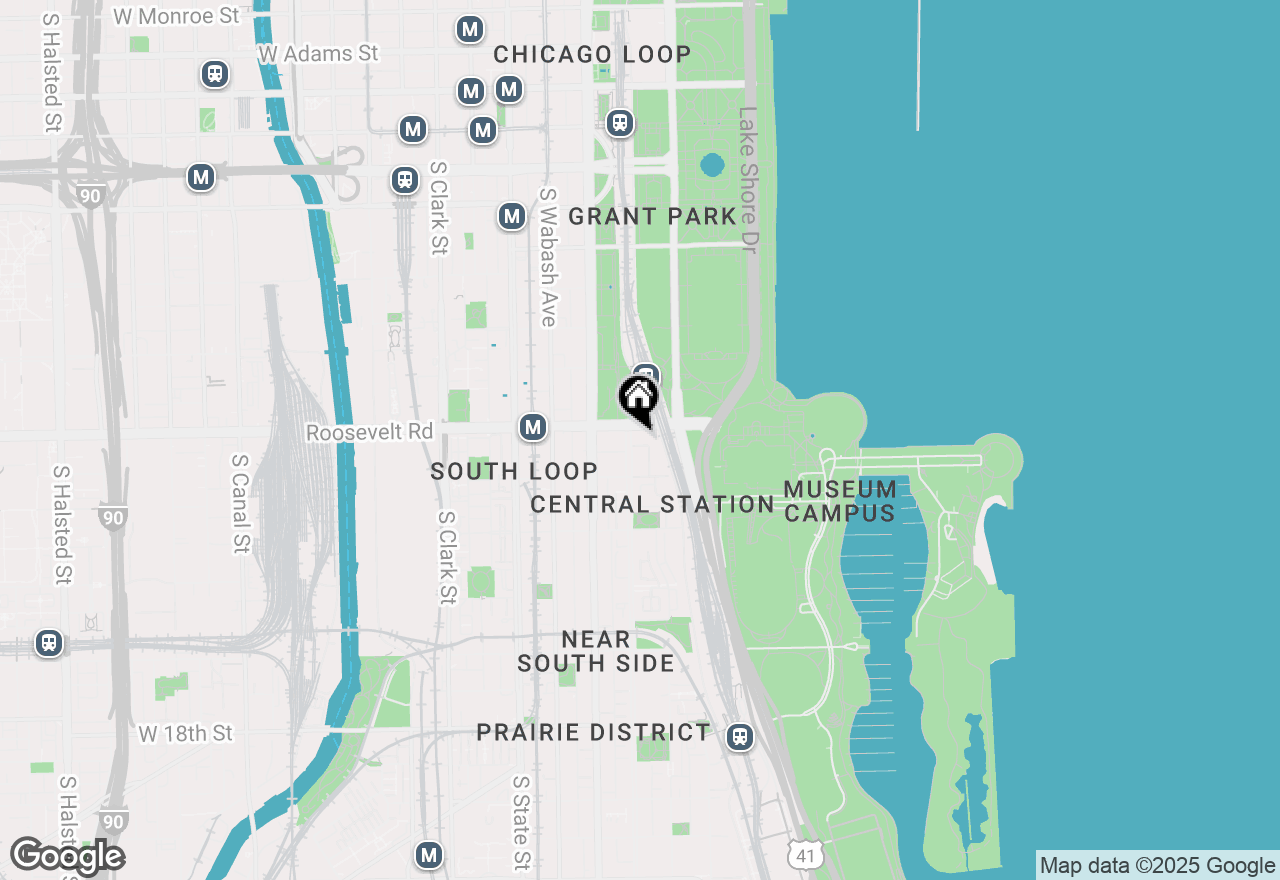 Map of 1201 S Prairie Avenue #2603, Chicago, IL 60605