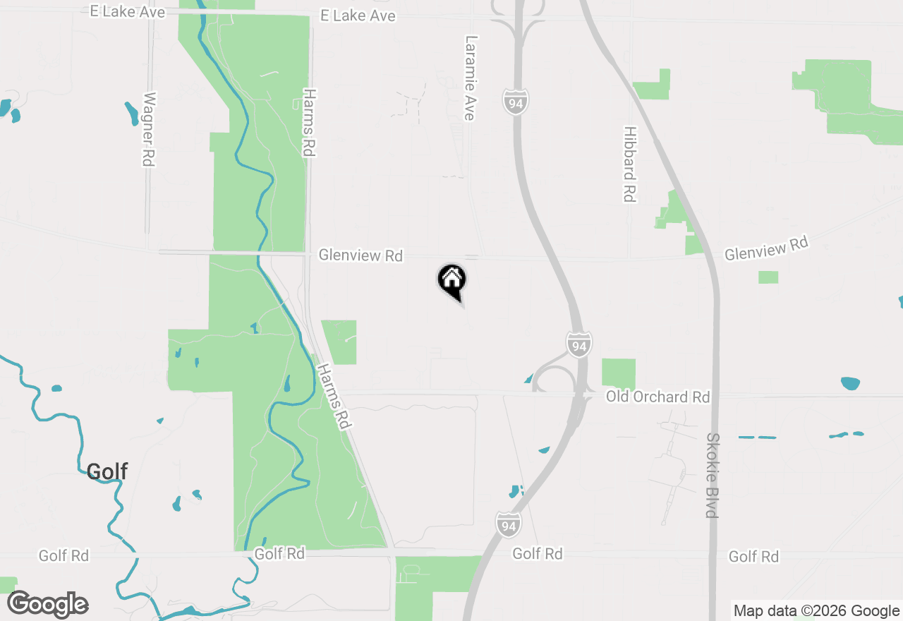Map of 633 Forest Road, Glenview, IL 60025