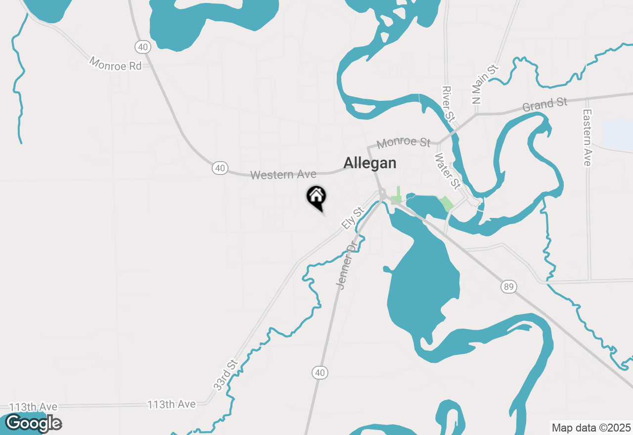 Map of 219 Arbor Street, Allegan, MI 49010