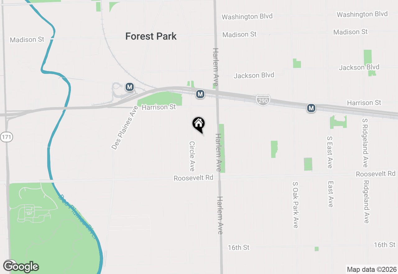 Map of (Address confidential), Forest Park, Illinois 60130