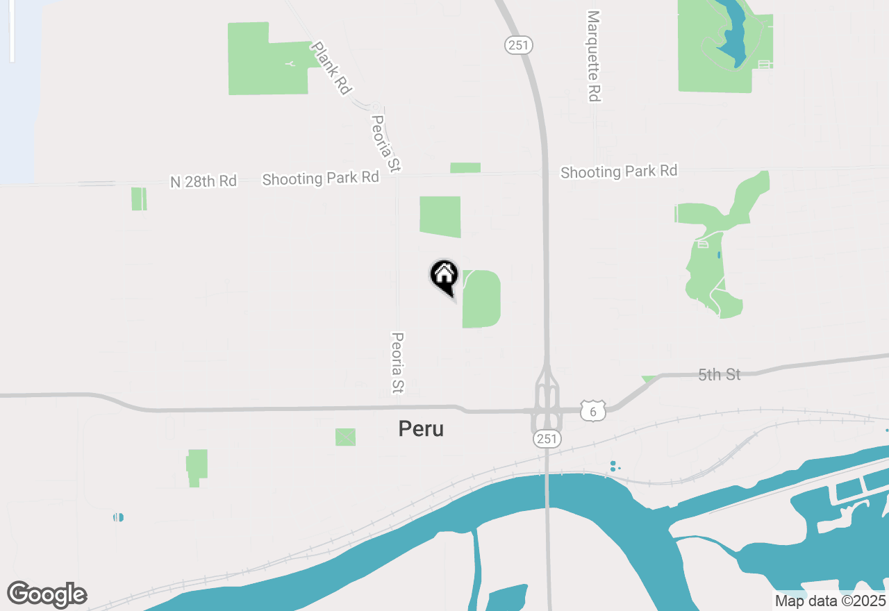 Map of 1529 9th Street, Peru, IL 61354
