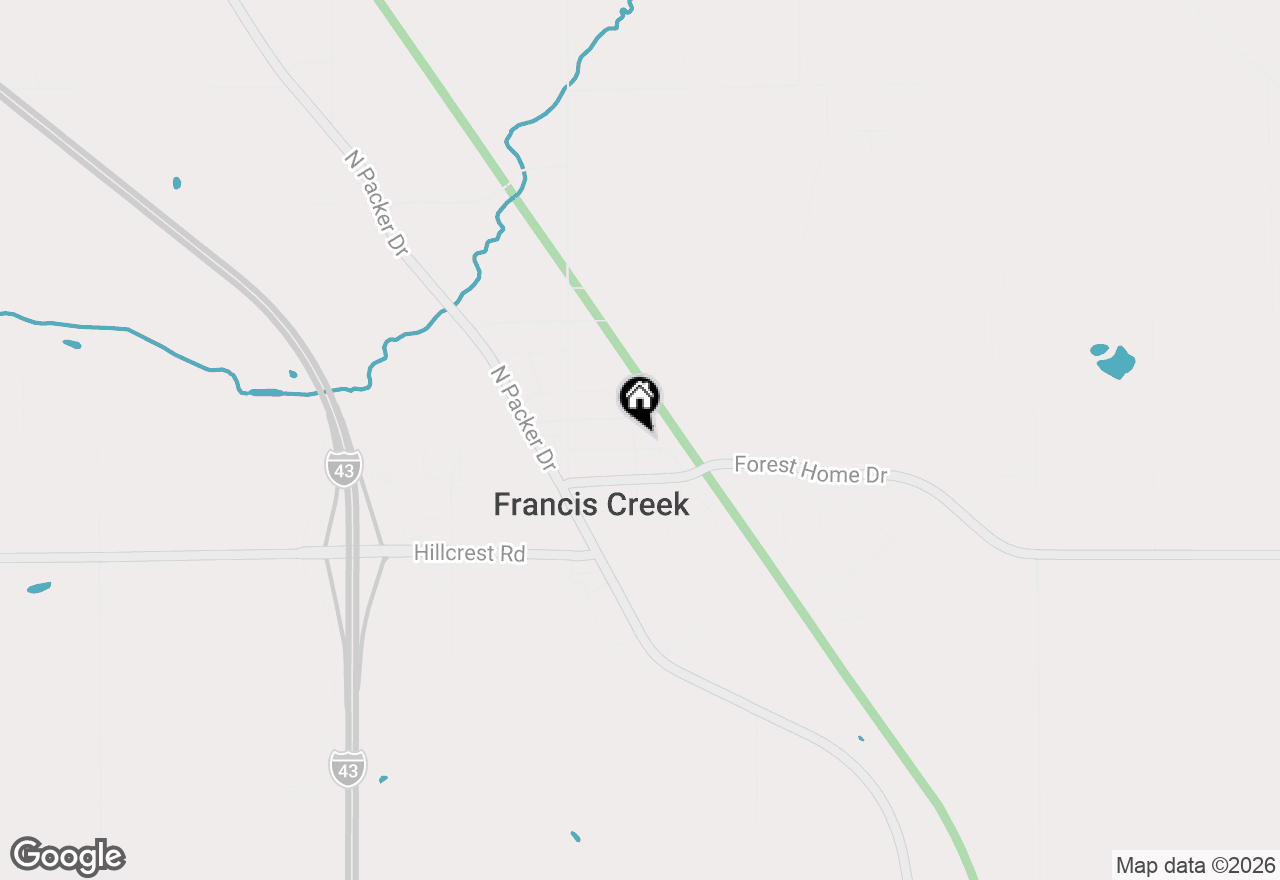 Map of 500 Birchwood Dr, Francis Creek, WI 54214