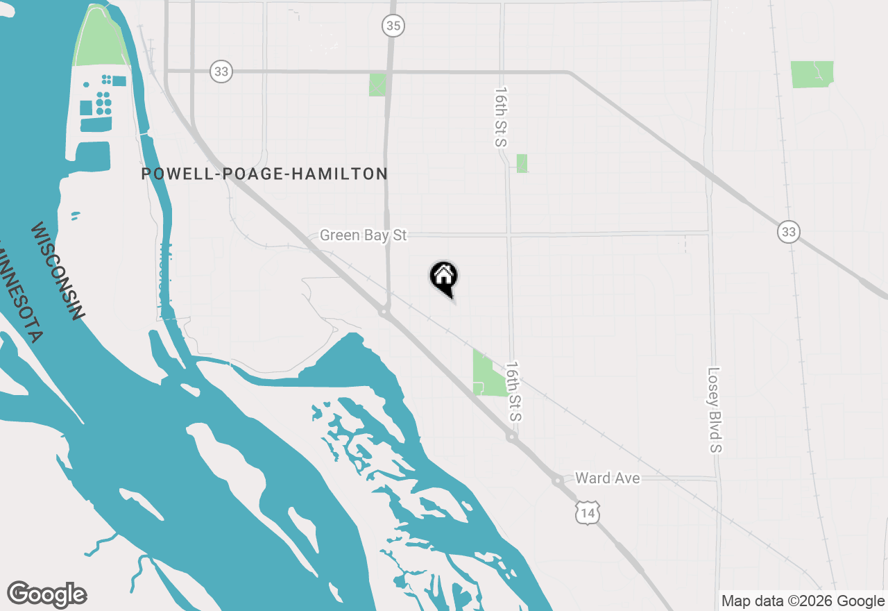 Map of 2010 14th St S, La Crosse, WI 54601
