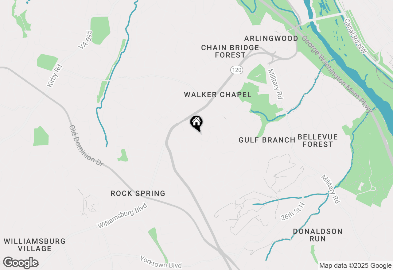 Map of 4640 38th Street N, Arlington, VA 22207