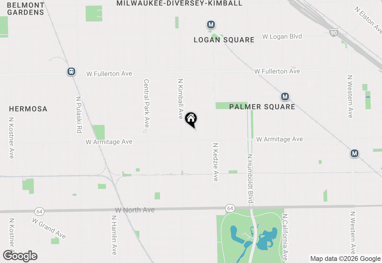 Map of 2030 N Spaulding Avenue #1, Chicago, IL 60647