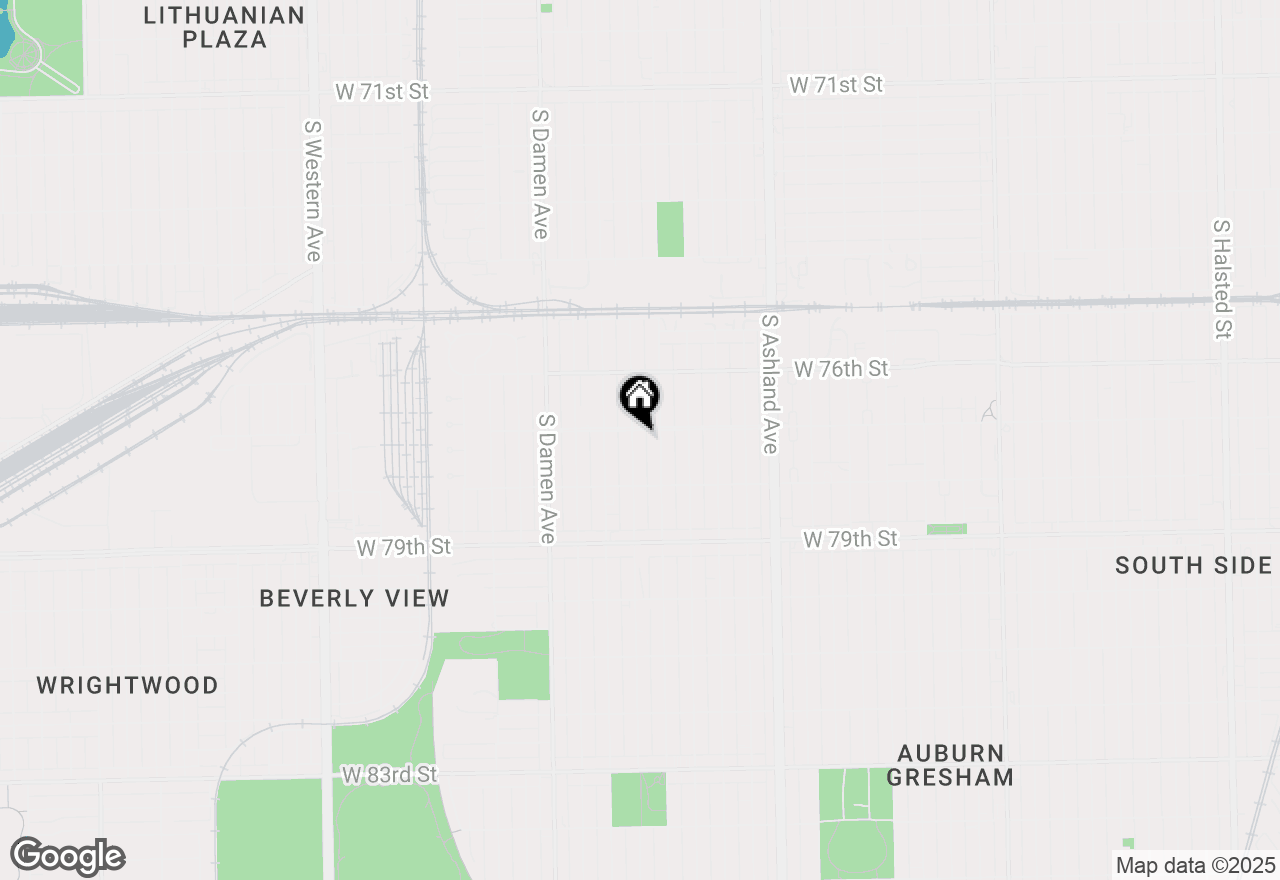 Map of (Address confidential), Chicago, Illinois 60620