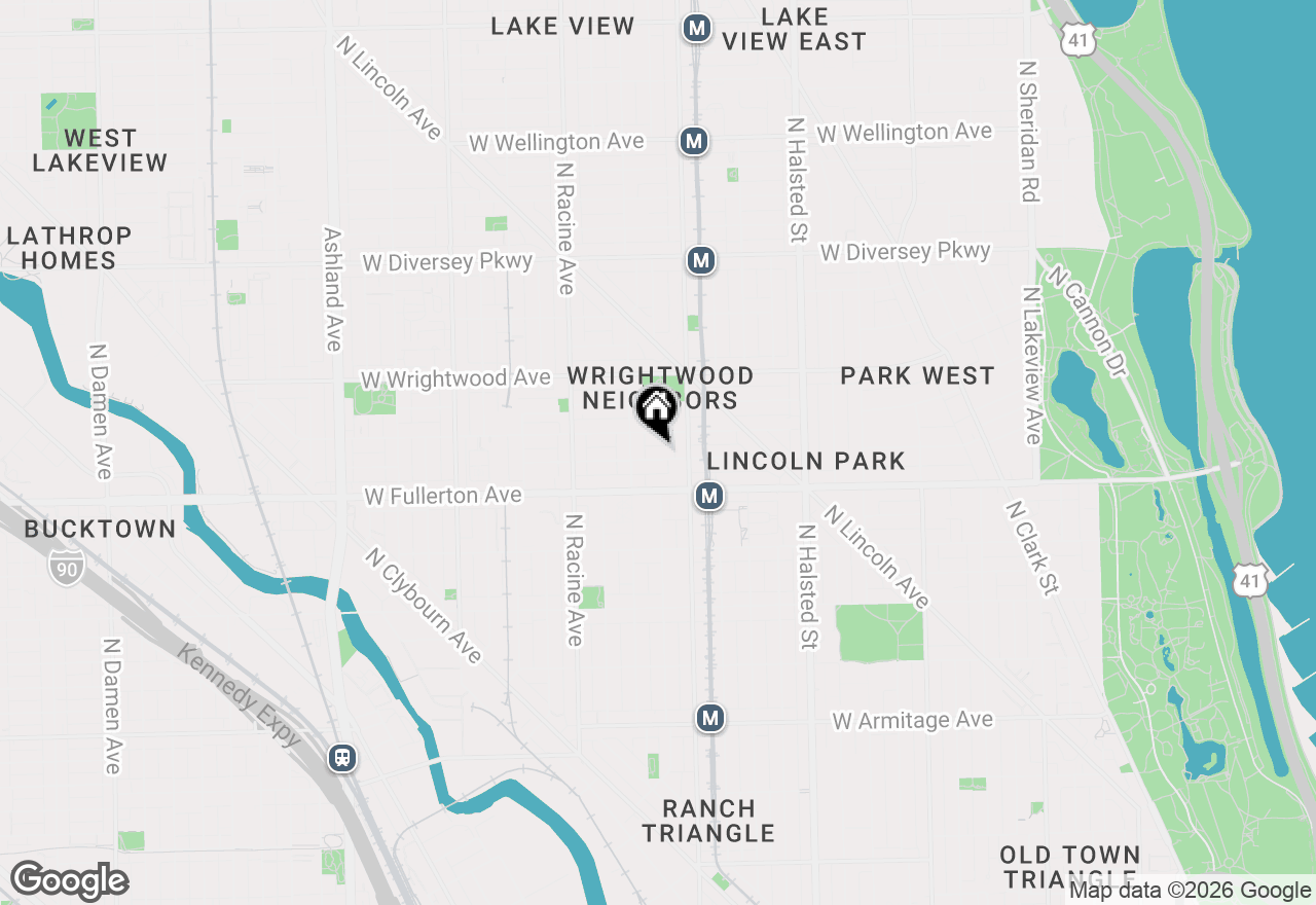 Map of 1032 W Montana Street, Chicago, IL 60614