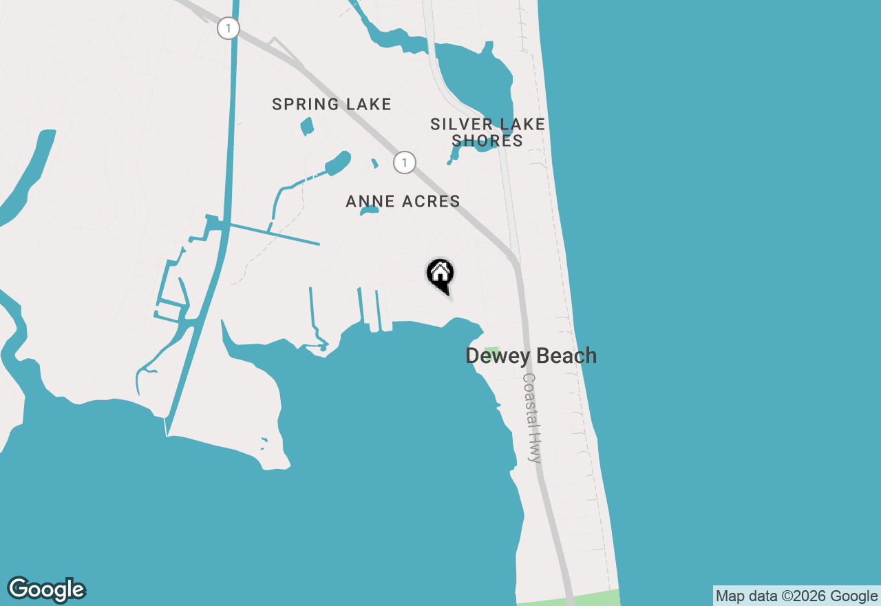 Map of 303 Salisbury St, Rehoboth Beach, DE 19971