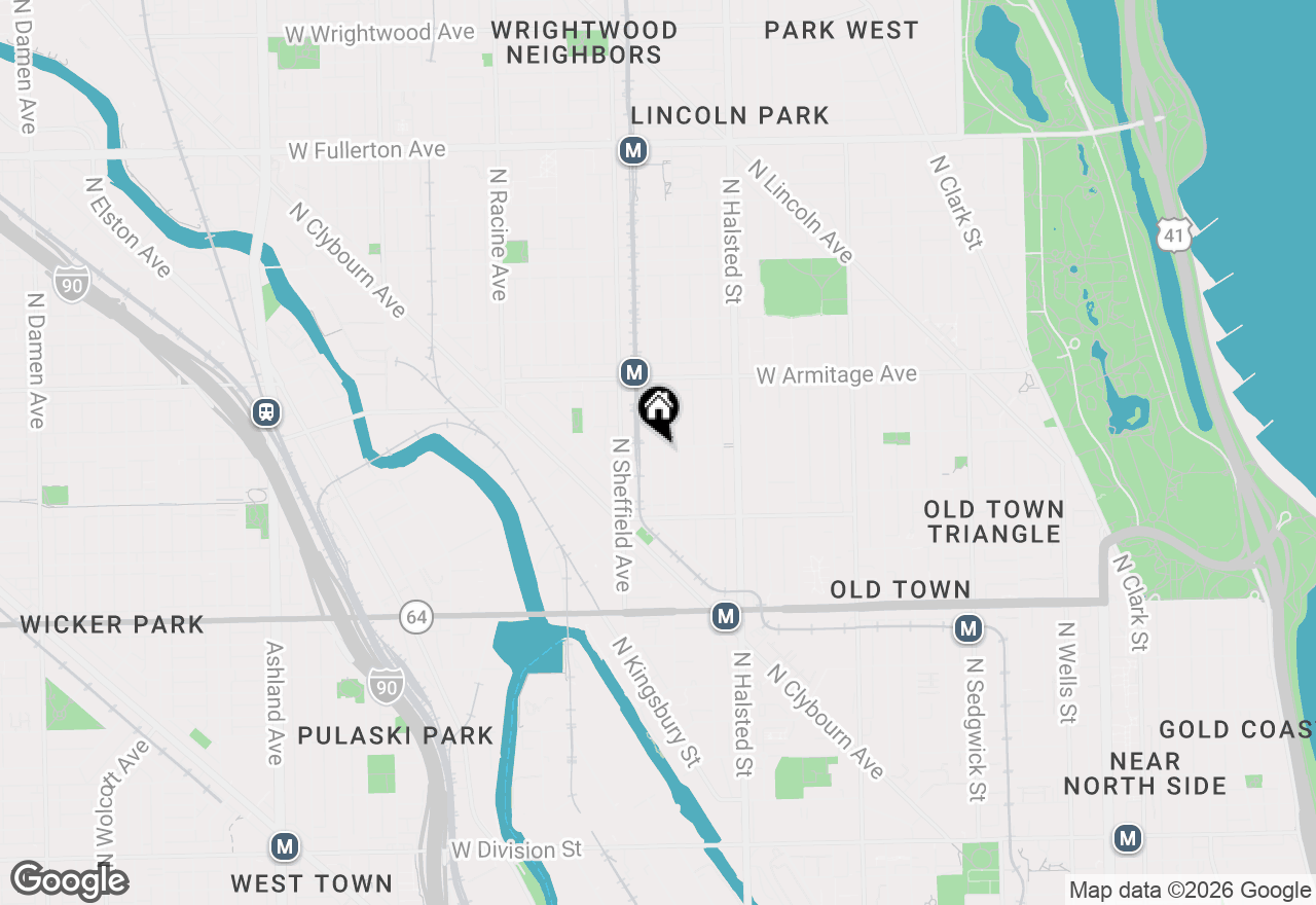 Map of 1873 N Bissell Street, Chicago, IL 60614