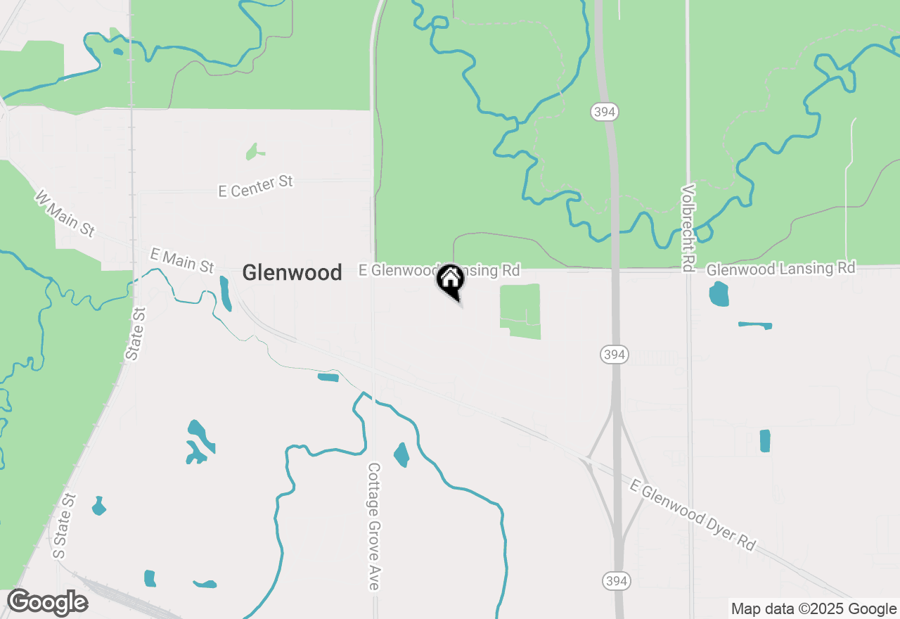 Map of 253 S Ellis Avenue, Glenwood, IL 60425