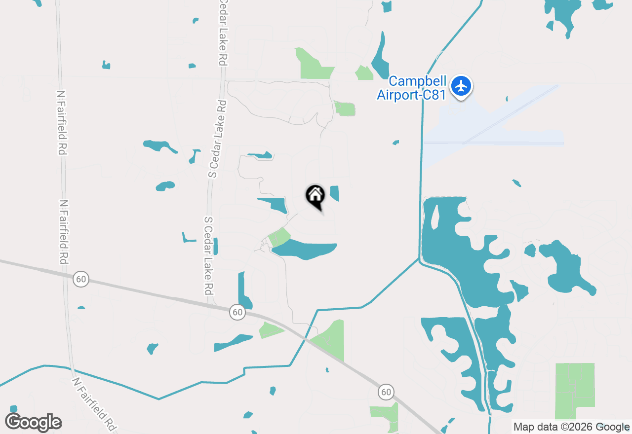 Map of 296 Biros Lane, Round Lake, IL 60073