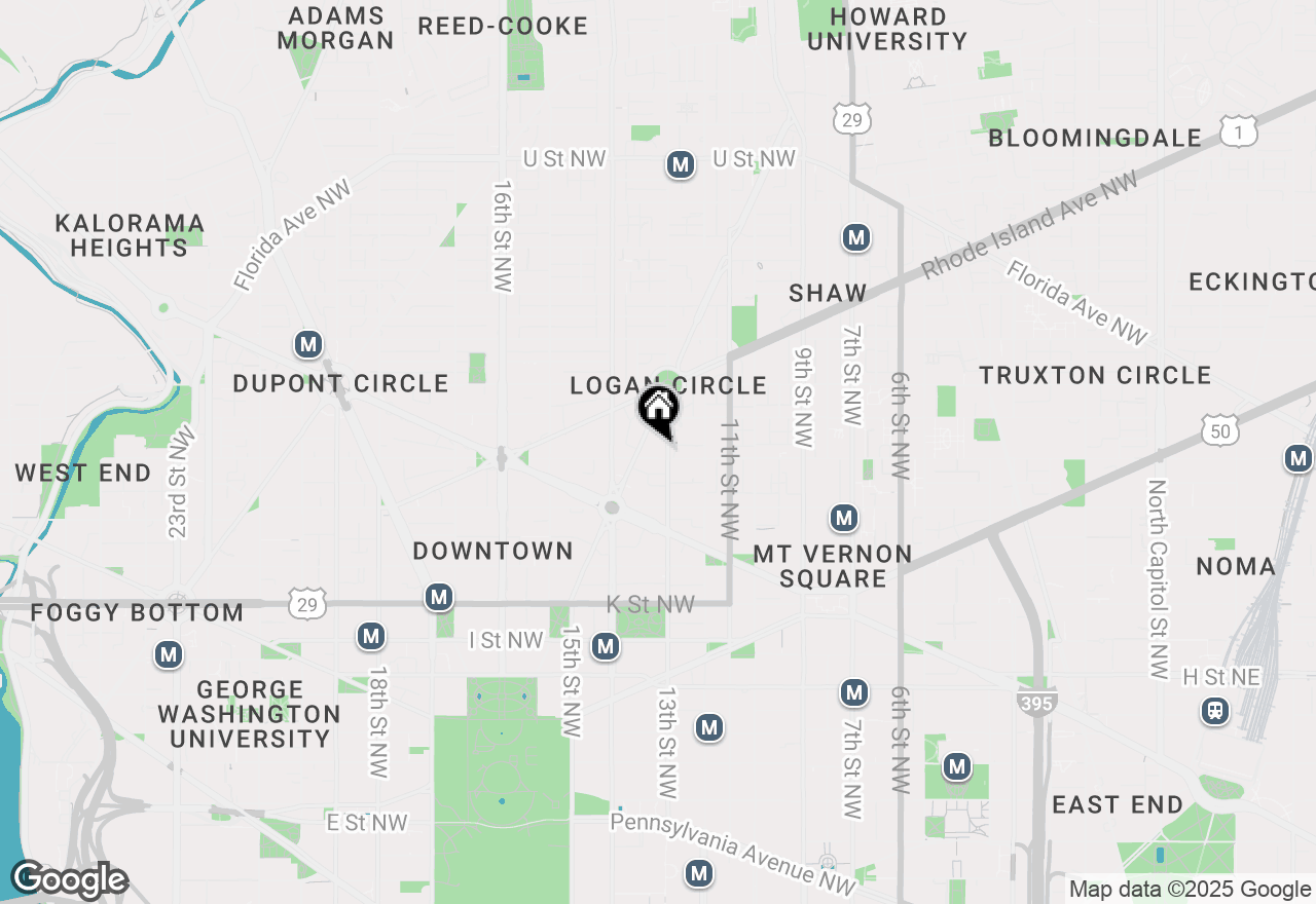 Map of 1300 13th Street Nw #506, Washington, DC 20005