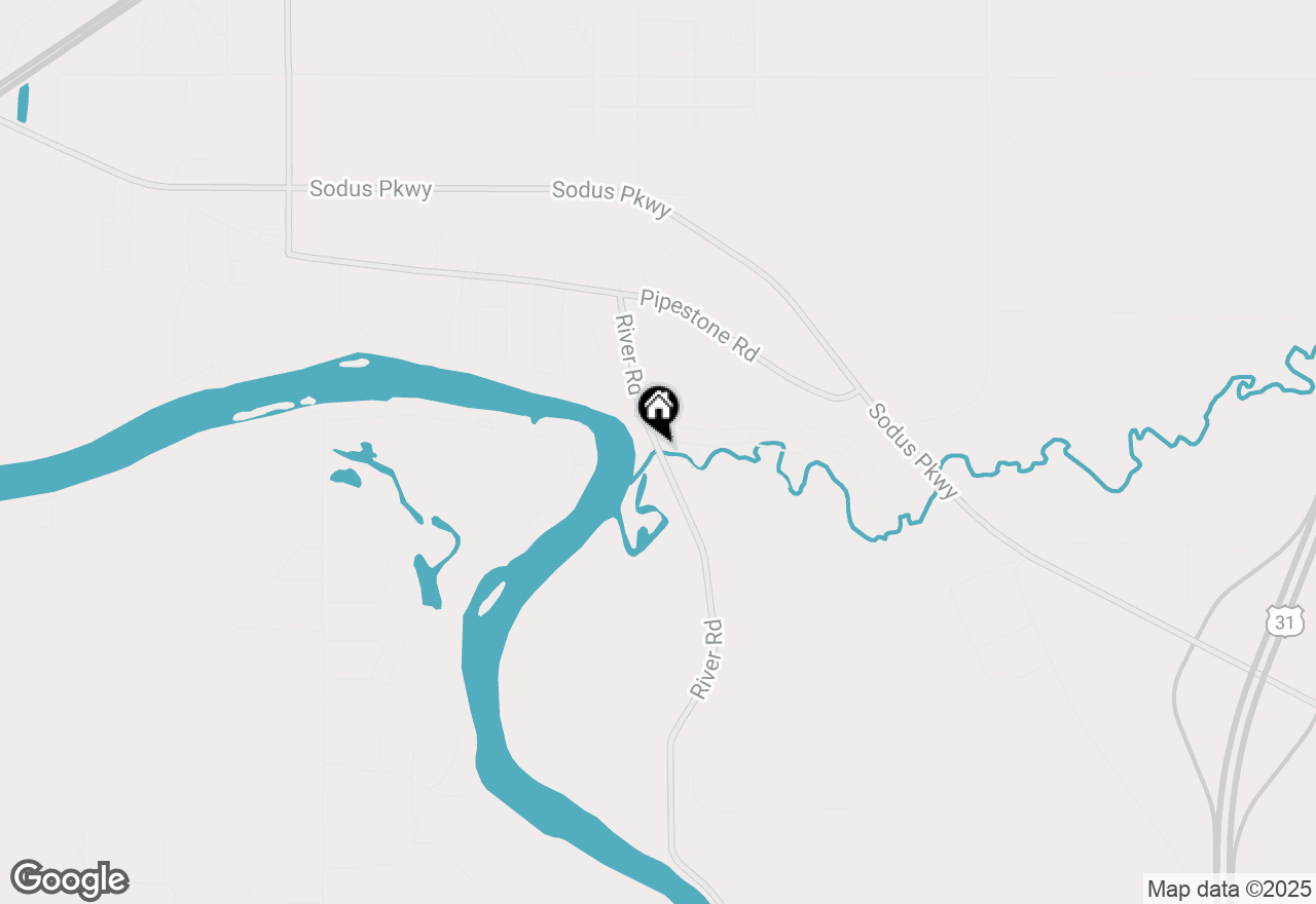 Map of 3100 River Road, Sodus, MI 49126