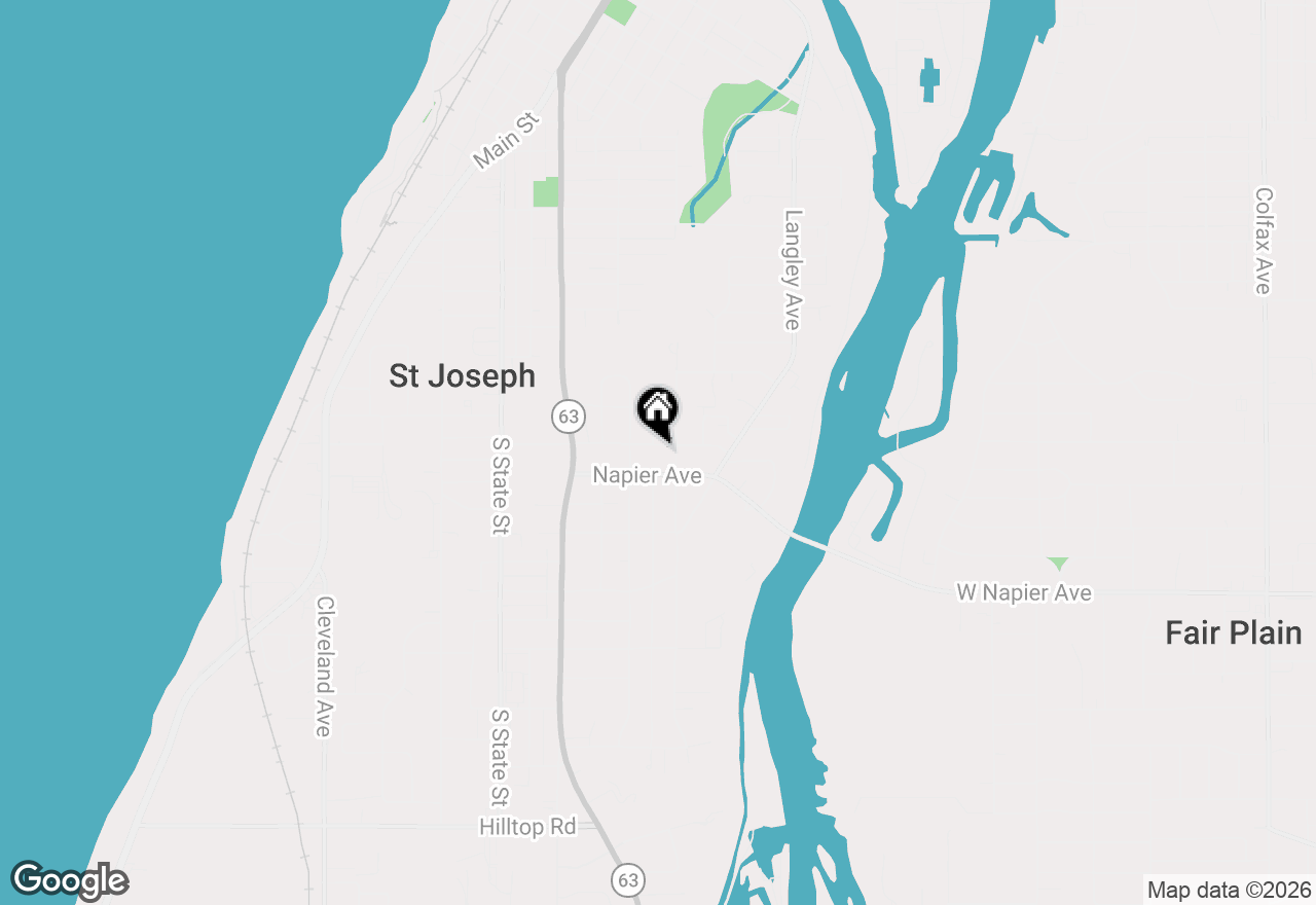 Map of 912 Kingsley Avenue, St. Joseph, MI 49085