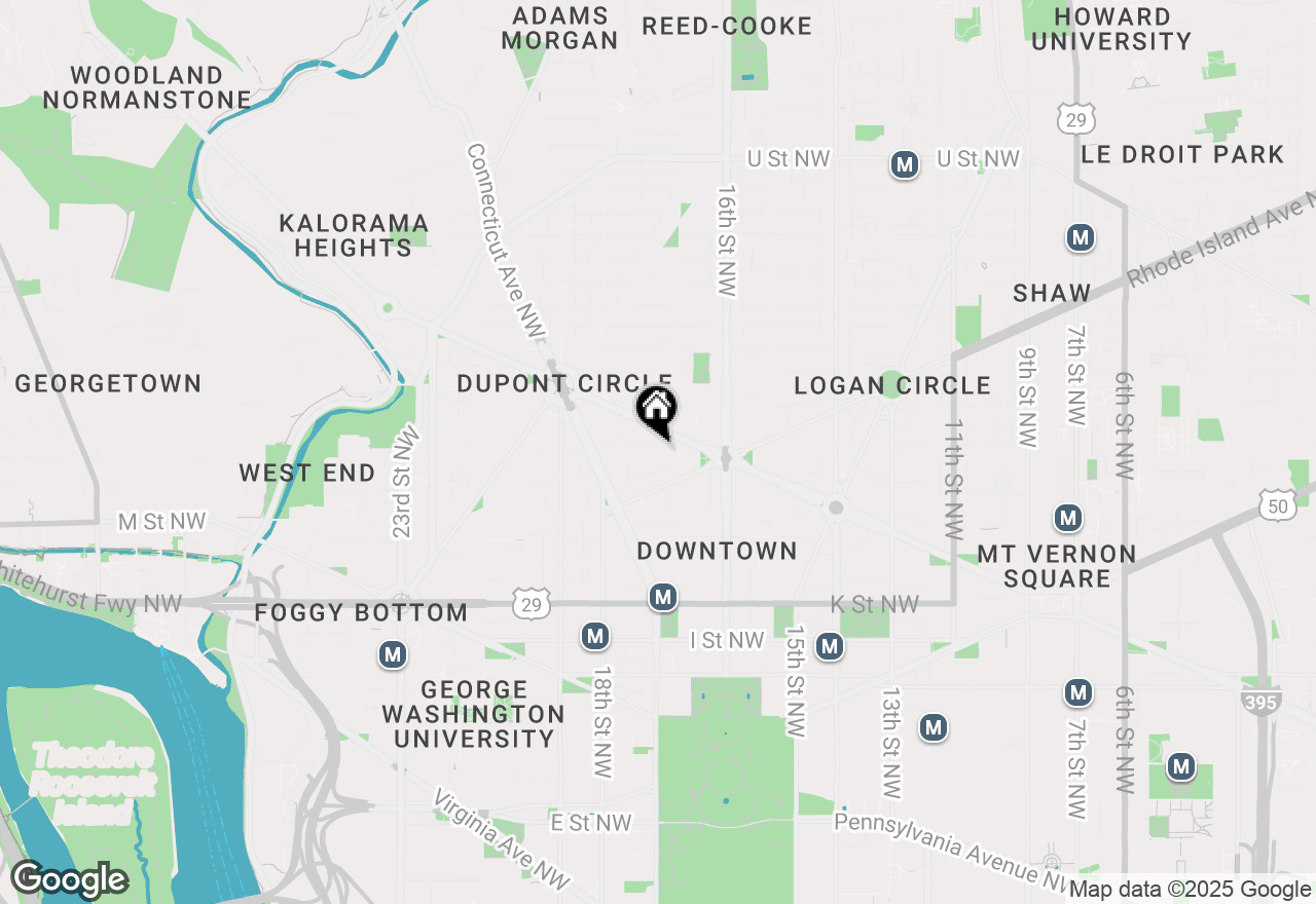 Map of 1723 N Street Nw, Washington, DC 20036