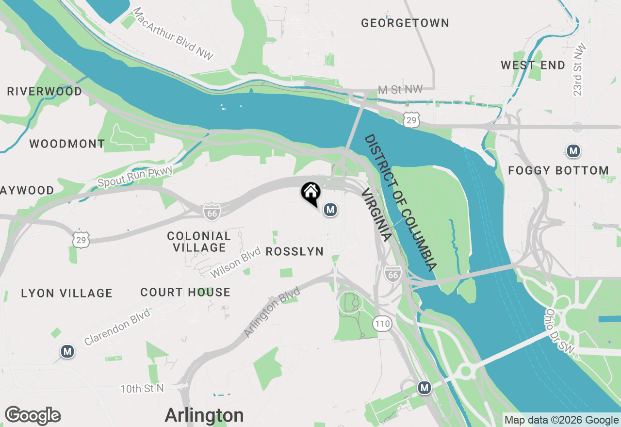 Map of 1411 Key Boulevard #609, Arlington, VA 22209