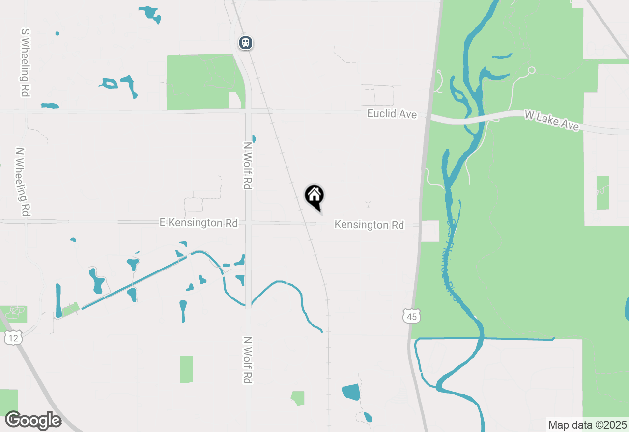 Map of 1821 E Boulder Drive, Mount Prospect, IL 60056