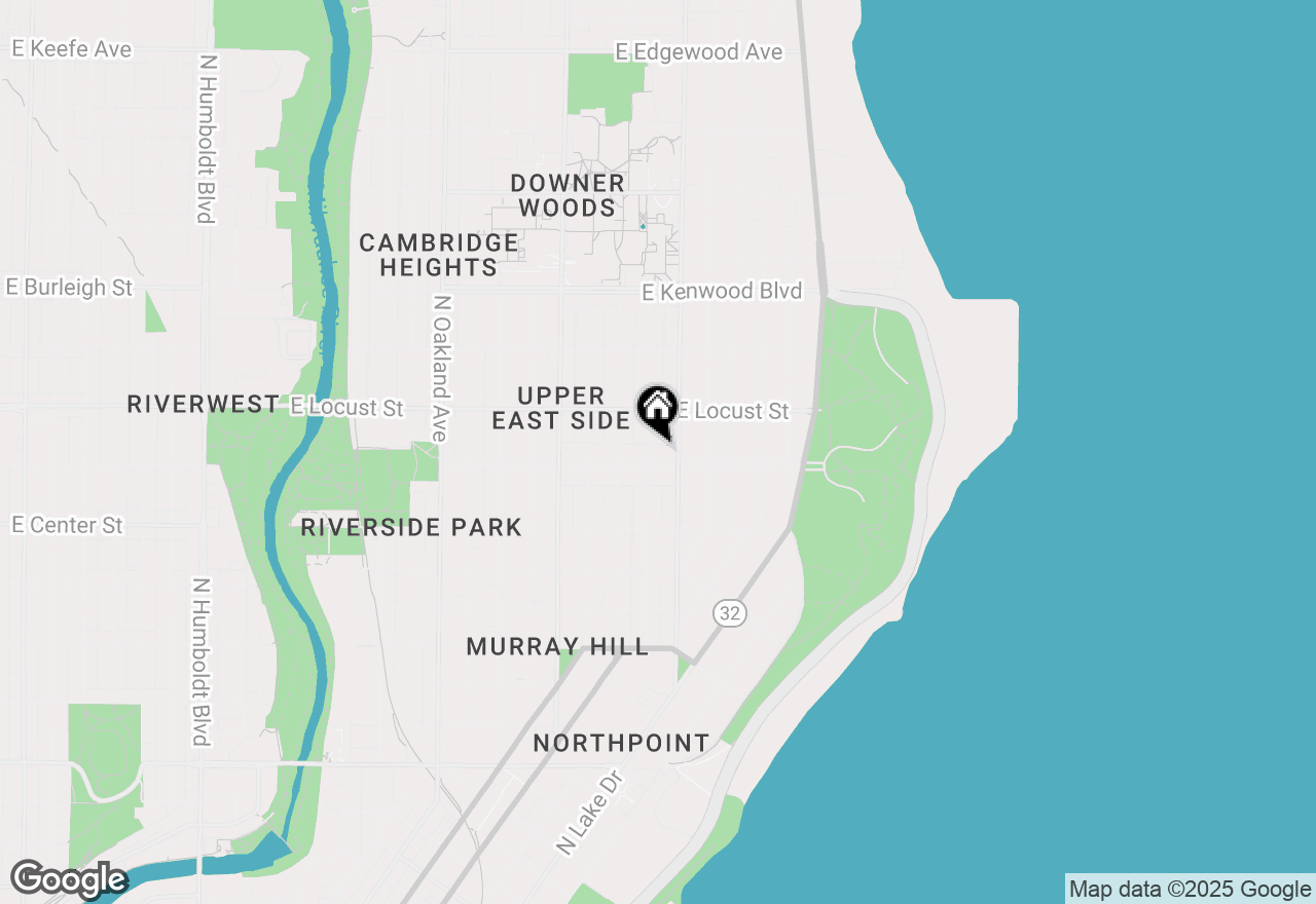 Map of 2508 E Newberry Blvd, Milwaukee, WI 53211