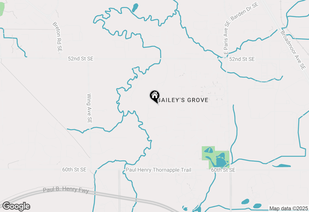 Map of 3467 North Meadow Grove Drive Se, Kentwood, MI 49512