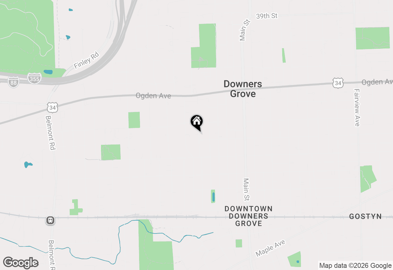 Map of 4528 Middaugh Avenue, Downers Grove, IL 60515