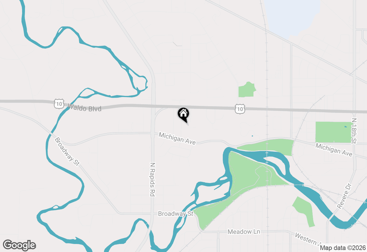 Map of 1001 Glenview Dr, Manitowoc, WI 54220