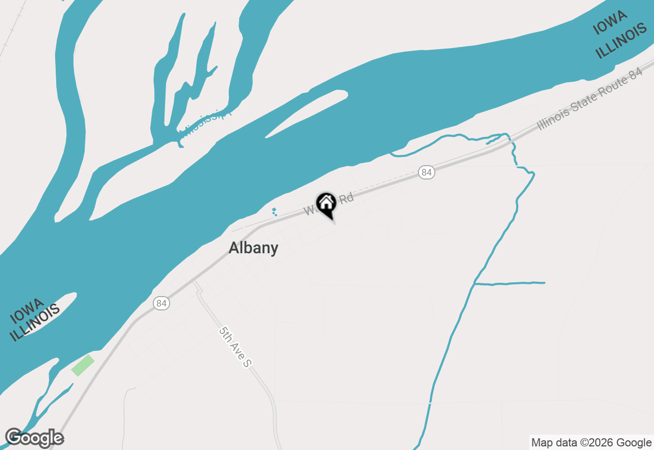 Map of 607 N Bluff Street, Albany, IL 61230