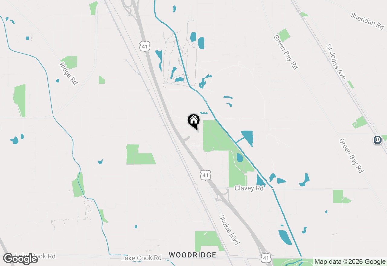Map of (Address confidential), Highland Park, Illinois 60035