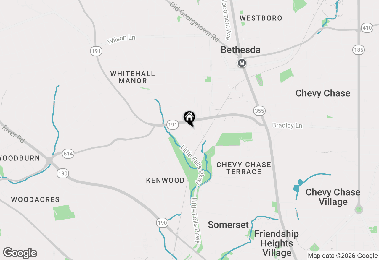 Map of 5102 Fairglen Lane, Chevy Chase, MD 20815