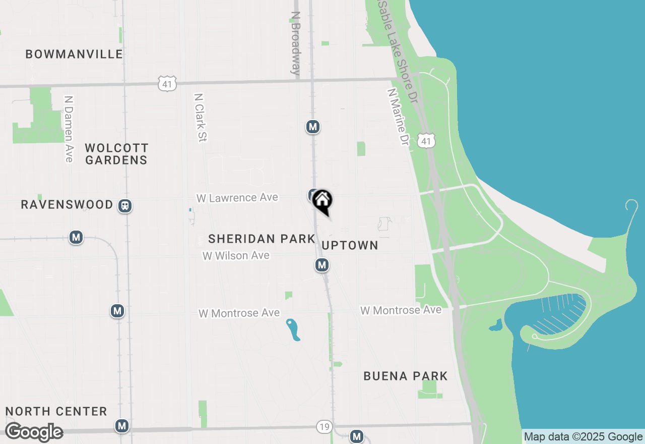 Map of 4704 N Winthrop Avenue #3A, Chicago, IL 60640