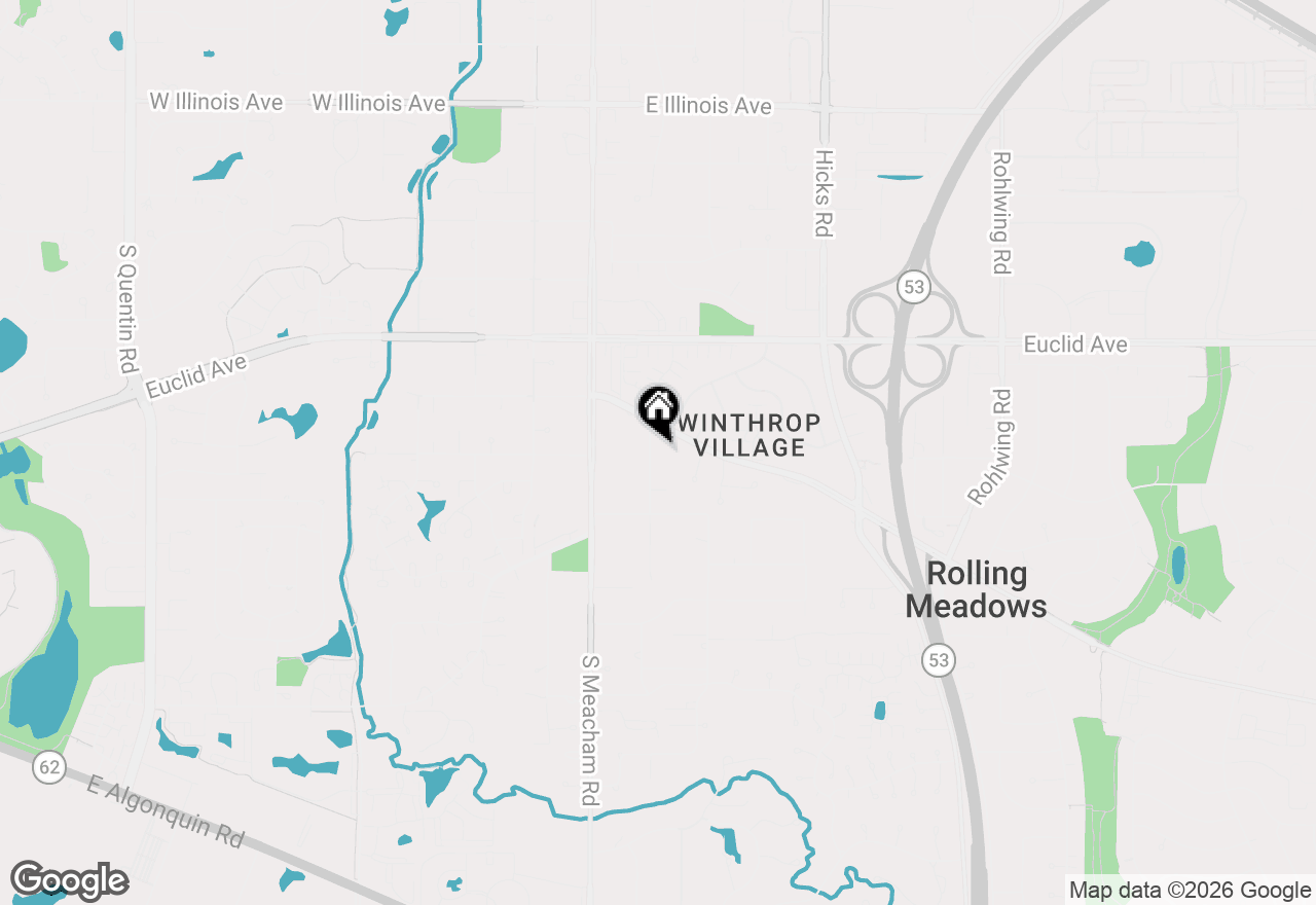 Map of 2460 S Benton Street, Rolling Meadows, IL 60008