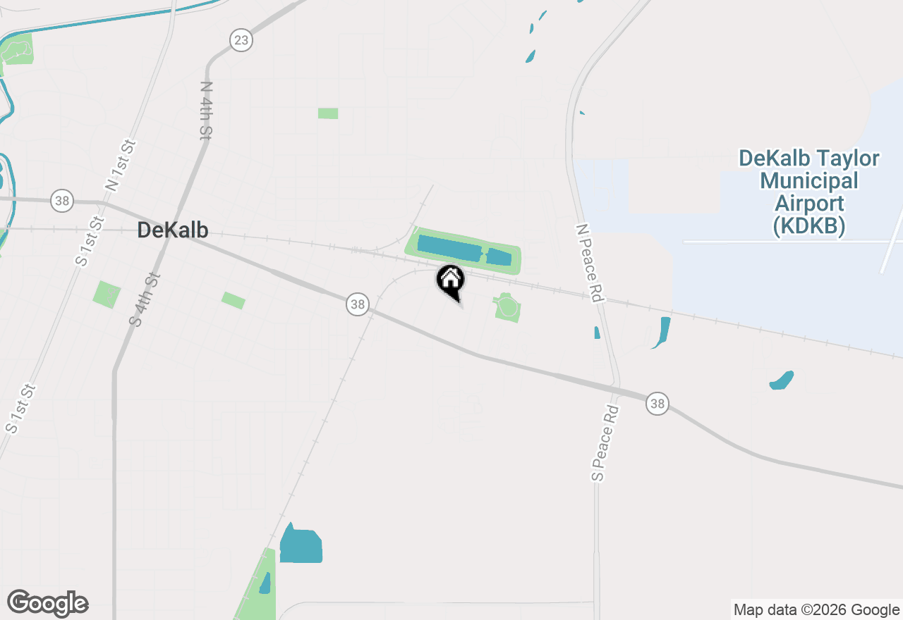 Map of 148 Holly Street, Dekalb, IL 60115