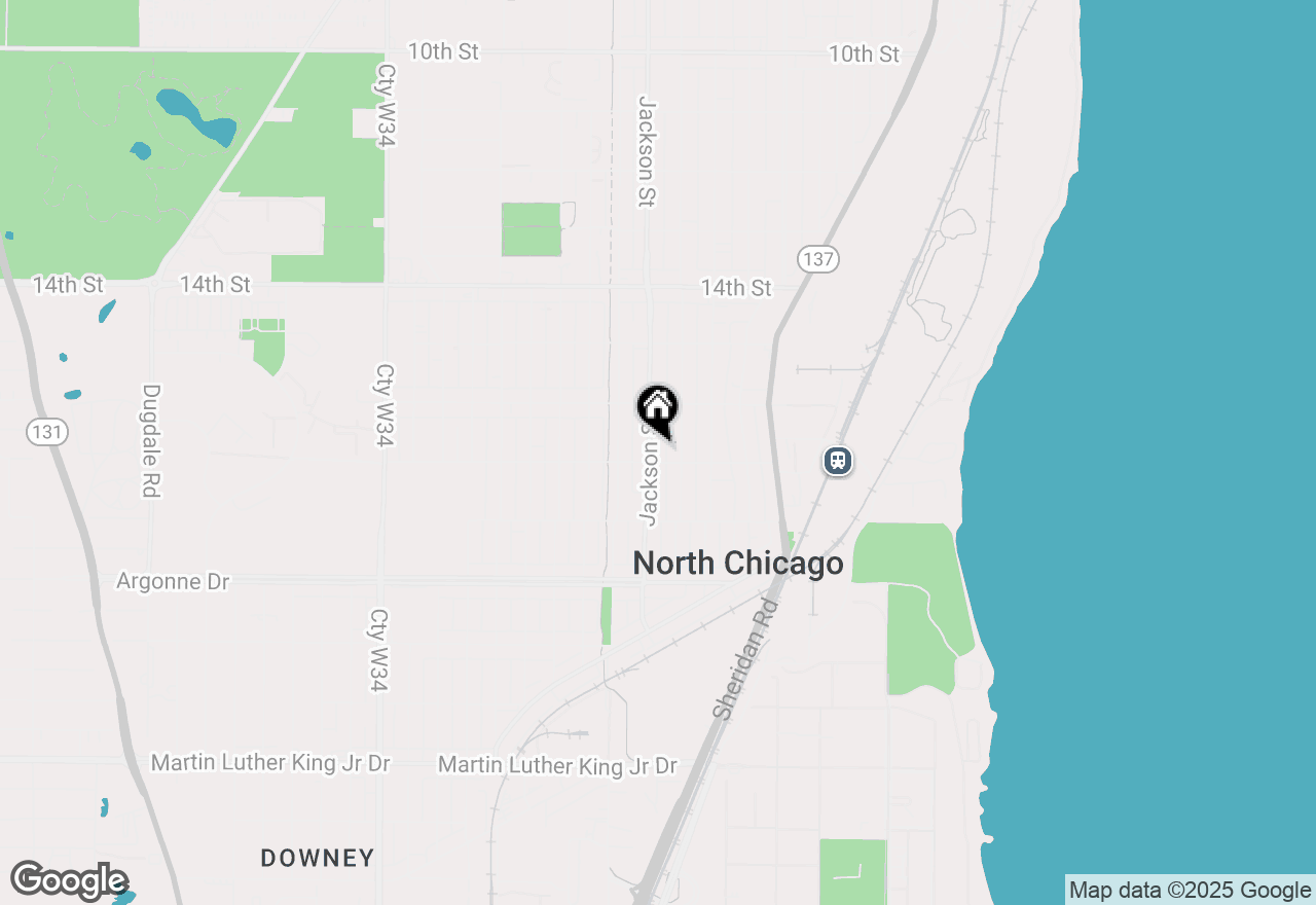 Map of 1641 Jackson Street, North Chicago, IL 60064