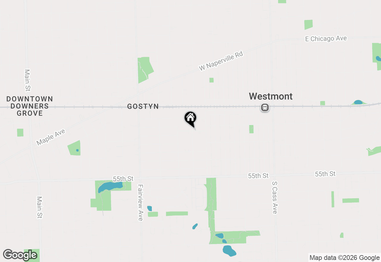 Map of 109 4th Street, Downers Grove, IL 60515