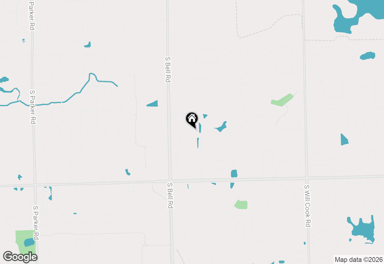 Map of 14042 S Belmont Drive, Homer Glen, IL 60491