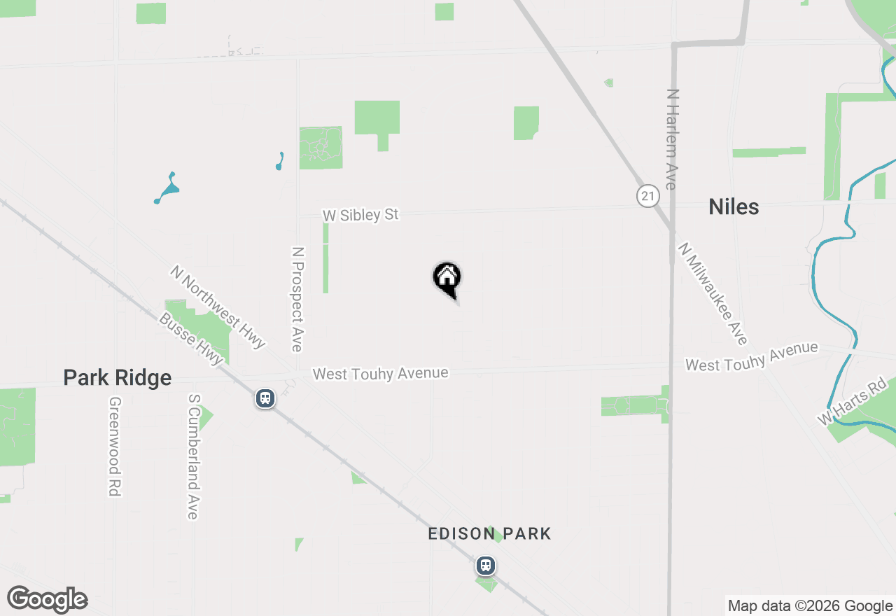 Map of 221 East Avenue, Park Ridge, IL 60068