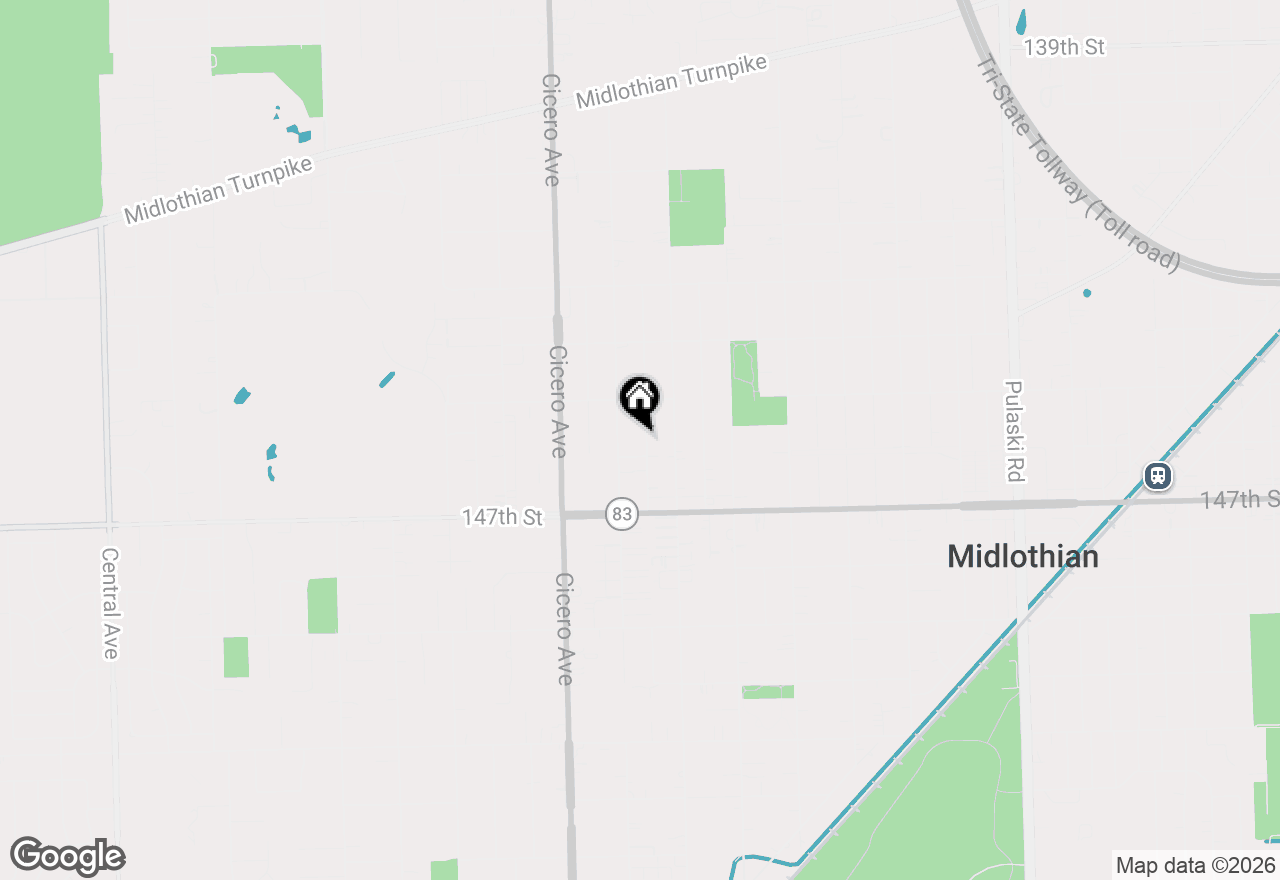 Map of 14548 Knox Avenue, Midlothian, IL 60445