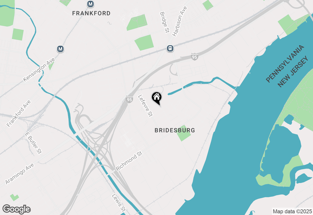 Map of 4539 Belgrade Street, Philadelphia, PA 19137