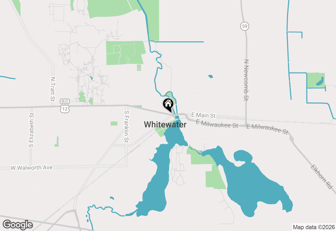 Map of 141 W Main St, Whitewater, WI 53190