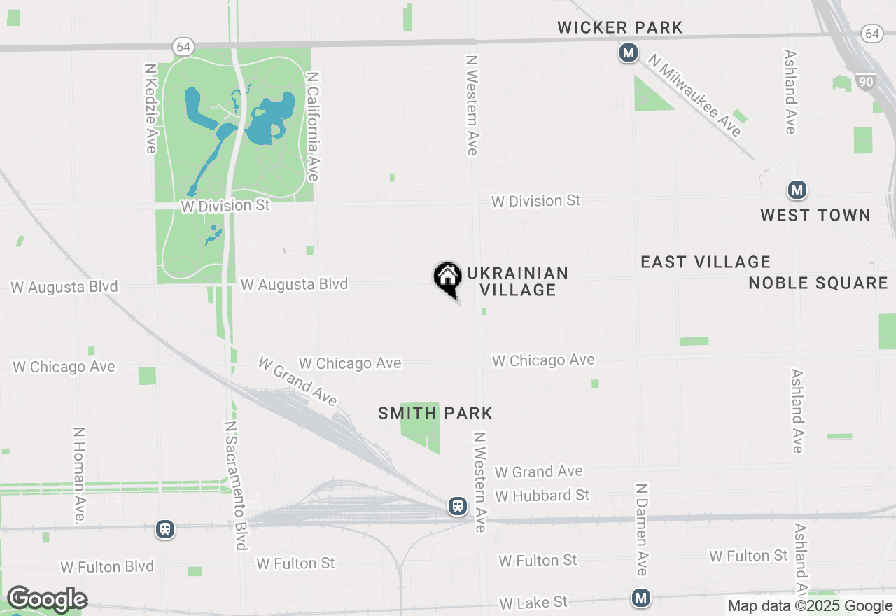 Map of 2447 W Walton Street #1, Chicago, IL 60622