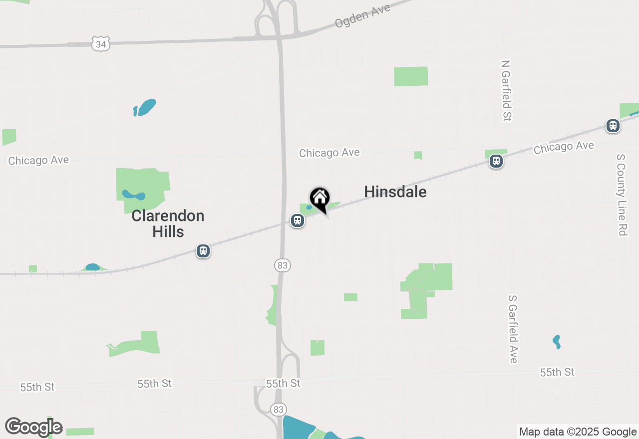Map of 740 W Hinsdale Avenue, Hinsdale, IL 60521
