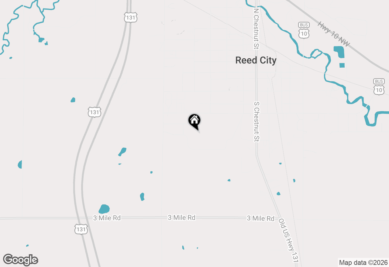 Map of Lot 39, 40 & 41 Of Holden & Withey's Add, Reed City, MI 49677