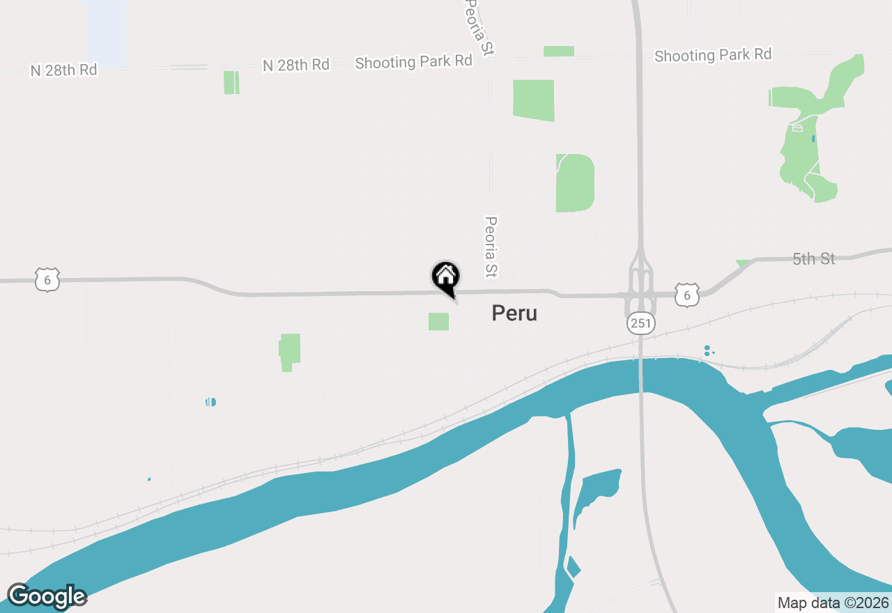 Map of 2001 3rd Street, Peru, IL 61354